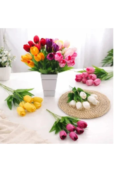 wei Artificial Flowers PVC Tulip Bouquet A-80544