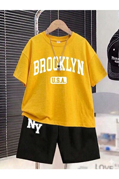 NC Nicee Clothes Tricou și pantaloni scurți de vară pentru copii, unisex (imp...