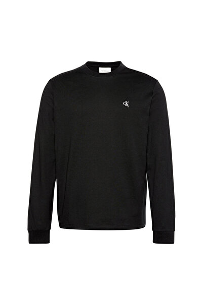 Calvin Klein Tricou bărbătesc cu mânecă lungă, cu logo arhivă, croială relaxa...