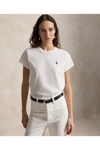 Ralph Lauren Black Label Klasik Kesim Pamuklu Jersey Bisiklet Yaka Tişört