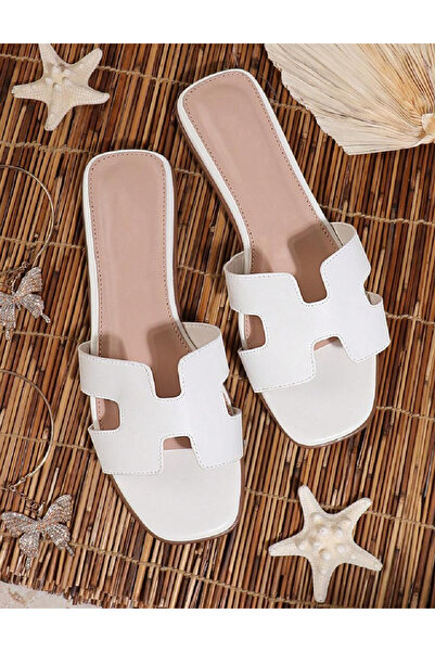 Evendi Slippers, White
