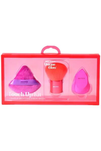 Beter Set of 2 x Unique Glow Make-up Brush and Sponge, 2 Pieces