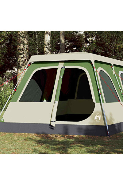 vidaxl Cort de familie cupola, 10 persoane, setare rapida, verde
