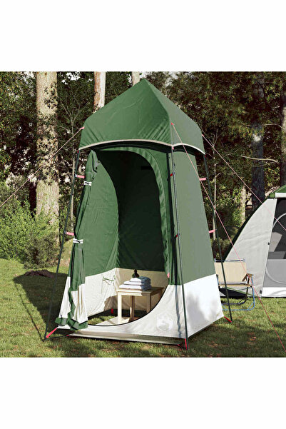 vidaxl Cort de toaleta, verde, impermeabil
