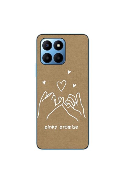 OEM Husa compatibila cu Honor X8 5G Silicon Gel Tpu Model BFF Pinky Promise
