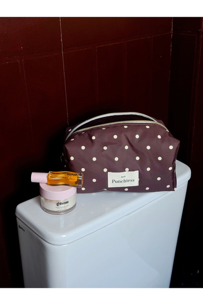 Punchiess Polka Dot Makeup Bag