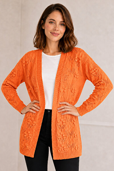 benguen Summer Cotton Cardigan R4551 Orange