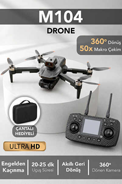 mimtec 50x Makro Çekim Drone - 360 Derece Dönüşlü Uzun Uçuş Süreli Engel Aşab...
