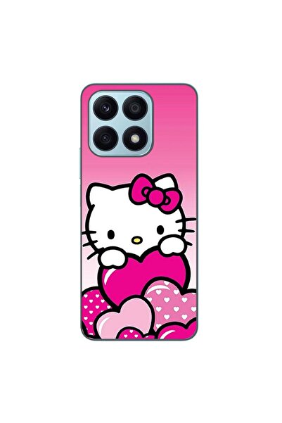 OEM Husa compatibila cu Honor X8a Silicon Gel Tpu Model Hello Kitty Pink Hearts