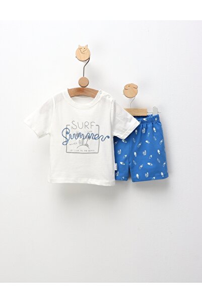 MiniKids Set de vara, Surf, Sun, Summer, alb-albastru