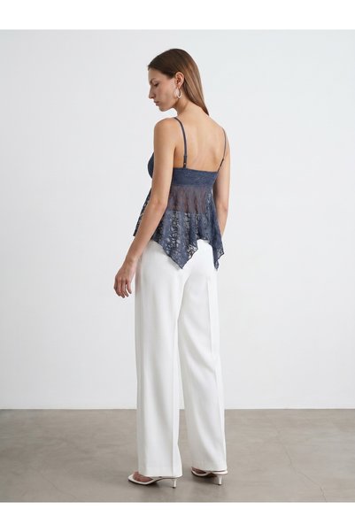Dilvin 32768 Strappy Lace Top