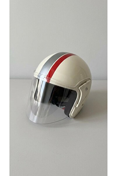 diğer0101 Motosiklet Yarım Kask Kırılmaz Özellikli