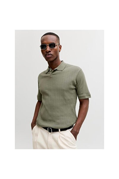 Jack & Jones Ανδρικό πράσινο μπλουζάκι πόλο Blahenry (12307935-SMO)