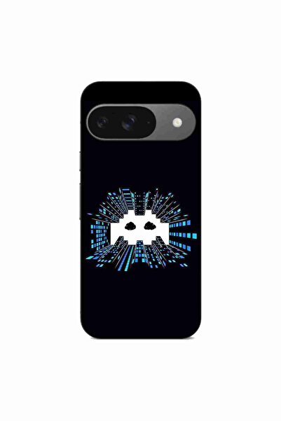 OEM Husa compatibila cu Google Pixel 9 Pro Silicon Gel Tpu Model Sky Invaders