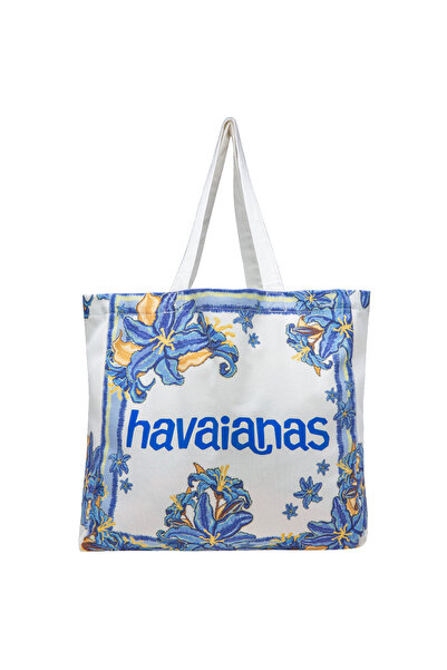 Havaianas حقيبة شاطئ زرقاء للنساء مقاس XL