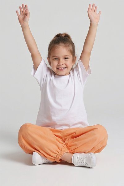 Dmb Pantaloni elastici foarte confortabili pentru fete, stil Bloomer