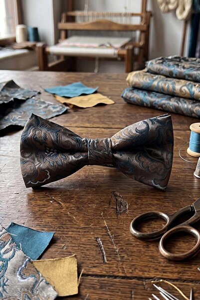Kravatkolik Smoked Shawl Silk Bow Tie Sb180