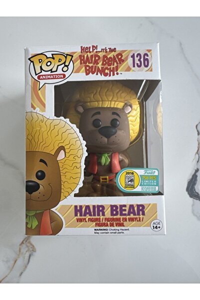 Funko POP! Animation Hair Bear Bunch #136 Hair Bear 2016 Limited Edition 750 ...