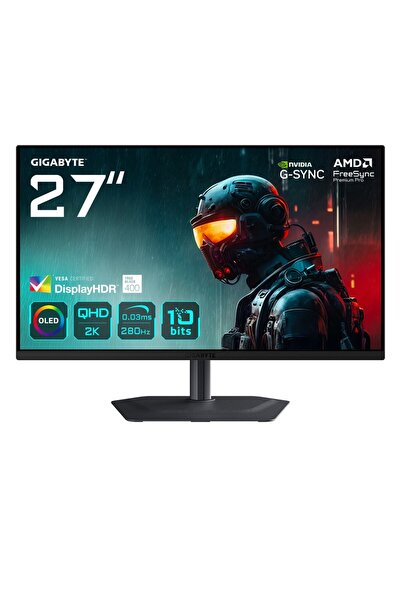 Gigabyte Monitor de gaming MO27Q2A 27 " OLED 2K QHD - 2560 x 1440 280Hz 0.03m...