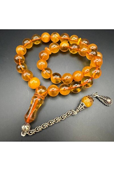 OEMS Ancient translucent baltic amber with silver