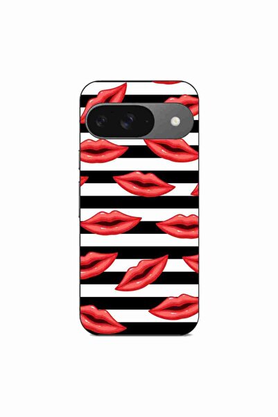 OEM Husa compatibila cu Google Pixel 9 Pro Silicon Gel Tpu Model Striped Kisses