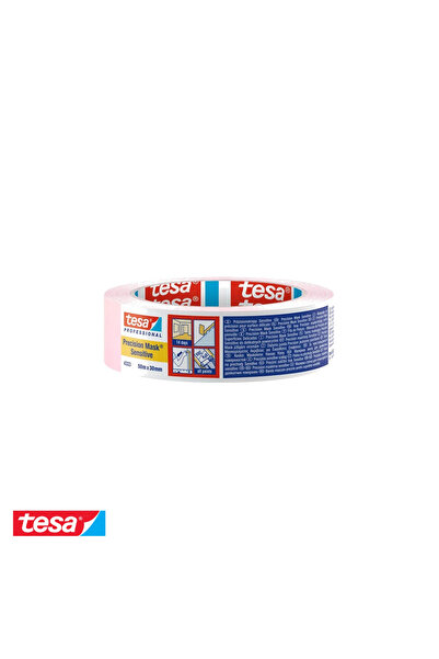 Tesa Bandă de mascare de înaltă precizie pentru suprafețe sensibile, 30mm x 50m