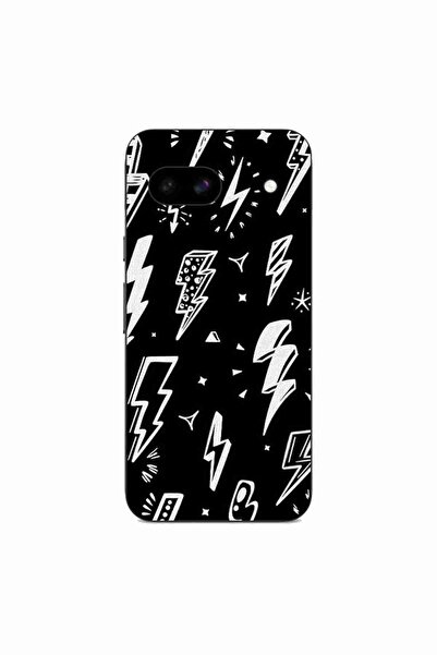 OEM Case compatible with Google Pixel 8A Silicon Gel Tpu Lightnings Pattern