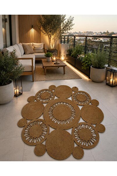 naylişhome Jüt kilim Hasır Kapı Önü Banyo Mutfak Salon Oturma Odası Paspası M...