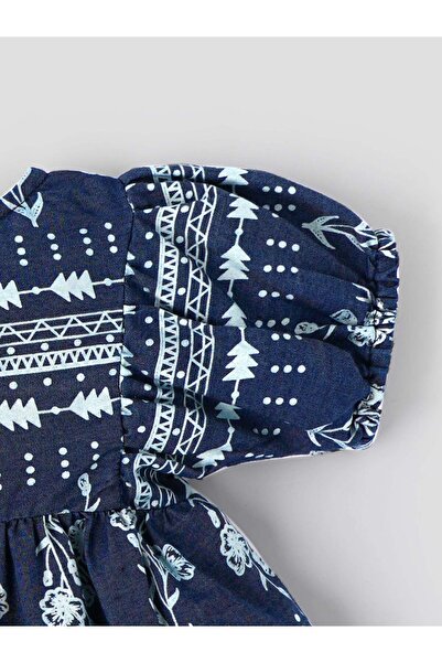 popees babycare Popees Baby Girls Cotton Dress| Navy Blue| 3-36 Months