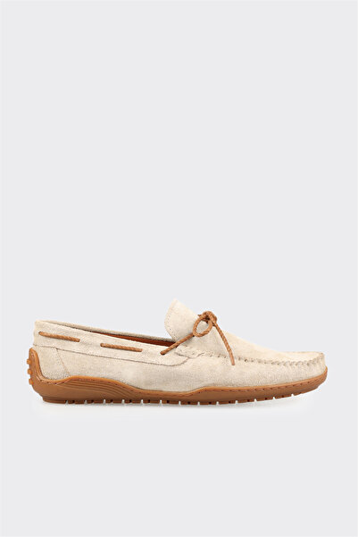 Elle Shoes Bej Deri Erkek Günlük Ayakkabı