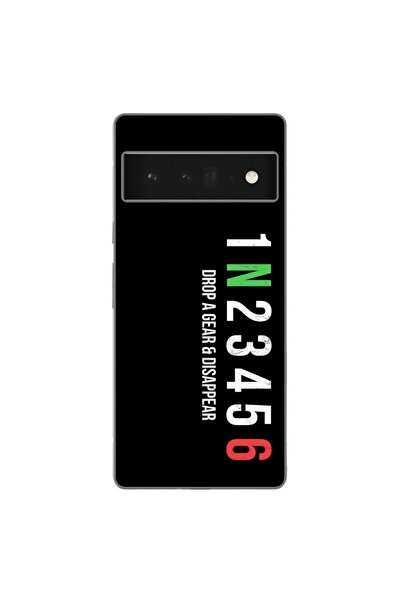 OEM Husa compatibila cu Google Pixel 6 Pro Silicon Gel Tpu Model Gears