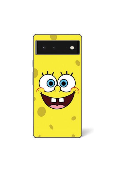 OEM Husa compatibila cu Google Pixel 6 Silicon Gel Tpu Model Spongebob Happy