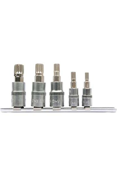 yato Set Biți Spline, 5 Buc