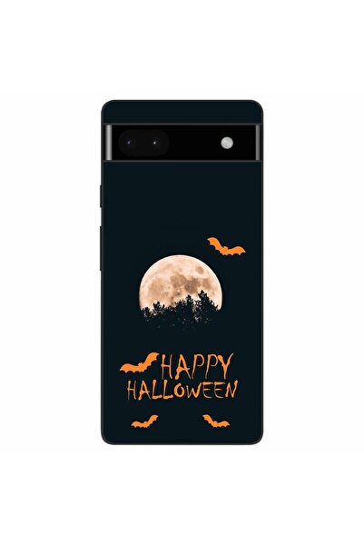 OEM Husa compatibila cu Google Pixel 6A Silicon Gel Tpu Model Happy Halloween...