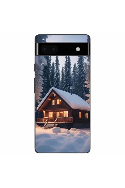 OEM Θήκη συμβατή με Google Pixel 6A Σιλικόνης Gel TPU με σχέδιο Χειμερινή Κατ...