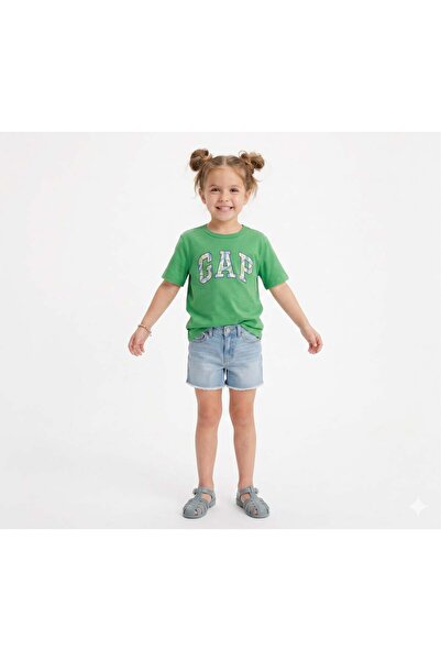 GAP Kids شورت جينز متوسط ​​الارتفاع للفتيات من جاب، مناسب للأعمار من 4 إلى 16...
