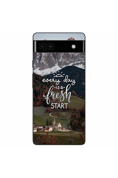 OEM Husa compatibila cu Google Pixel 6A Silicon Gel Tpu Model Mesaj Fresh Start