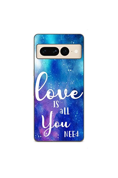 OEM Калъф, съвместим с Google Pixel 7 Pro, силиконов гел TPU, с десен  "Любов...