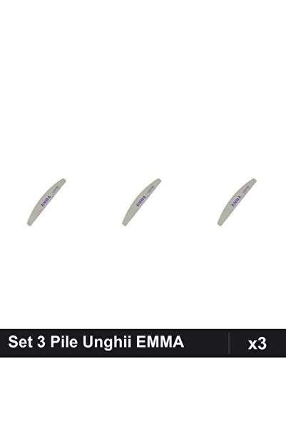 emma Set 3 Pile Unghii Granulație 120/150, Buffere Manichiură Profesională