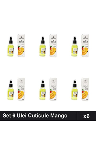 global fashion Set 6 Uleiuri Cuticule cu Pipeta, Aroma Mango 30ml, Îngrijire ...
