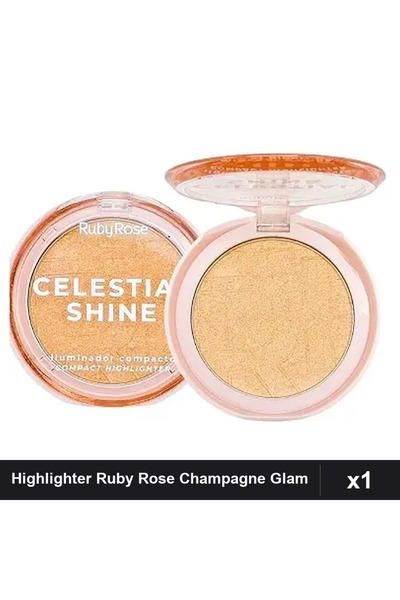Ruby Rose Celestial Shine Highlighter 03 Champagne Glam, 1 pc