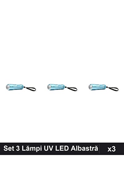 NAİLS Set 3 Lămpi UV LED Unghii 12W Albastră, Lanternă Silicon, Manichiură Pr...