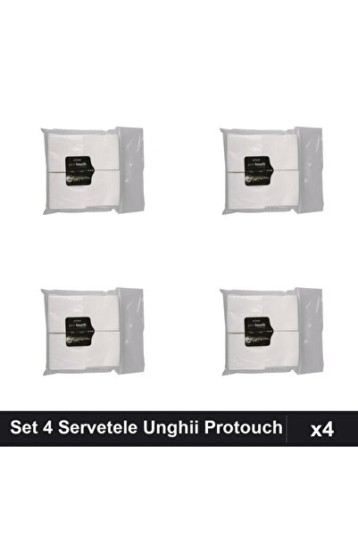NAİLS Set 4 Servetele Unghii Protouch, 200 bucati, Cleaner Remover Acetonă