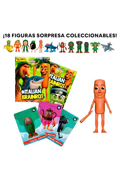 Noname Figurina surpriza Italian Brainrot, Plic cu Personaj Asortat si 3 ...