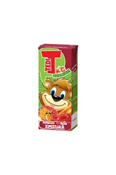 TEDİ Suc de zmeură, morcov și măr 0,2 L