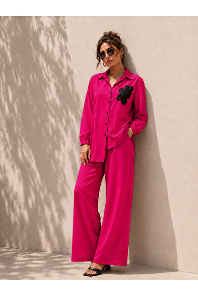 Libas lab -Fuchsia Noir Co-Ord Set