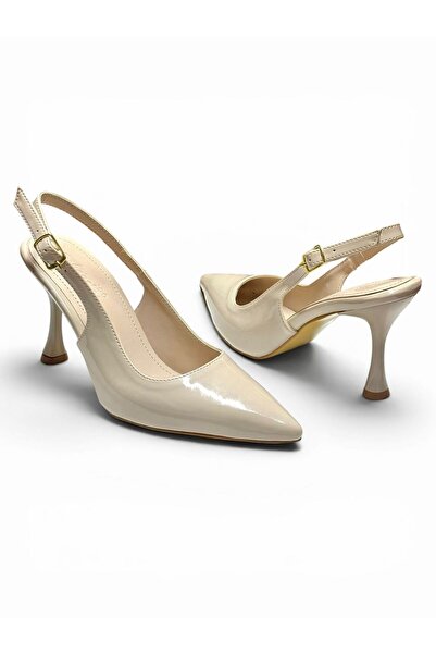 yezy shoes Patent Leather Thin High Heels Comfortable Women's Heeled Shoes St...