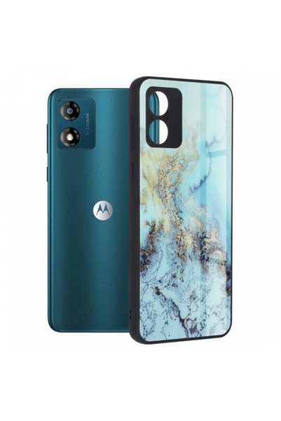 Techsuit Θήκη για Motorola Moto E13, Techsuit, Glaze, Μπλε