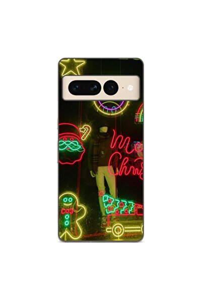 OEM Husa compatibila cu Google Pixel 8 Pro Silicon Gel Tpu Model Craciun Vitr...