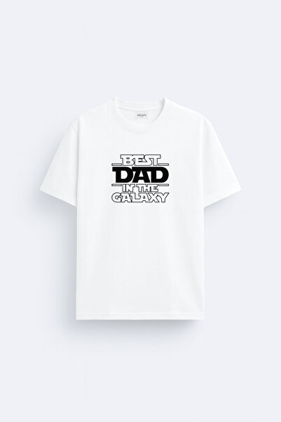 cesita Cel mai bun tată, cadou de Ziua Tatălui, tricou alb din țesătură de bu...
